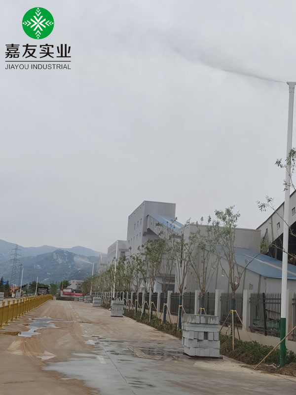 道路降塵新技術(shù)_杭州嘉友高壓噴霧樁道路降塵應(yīng)用案例